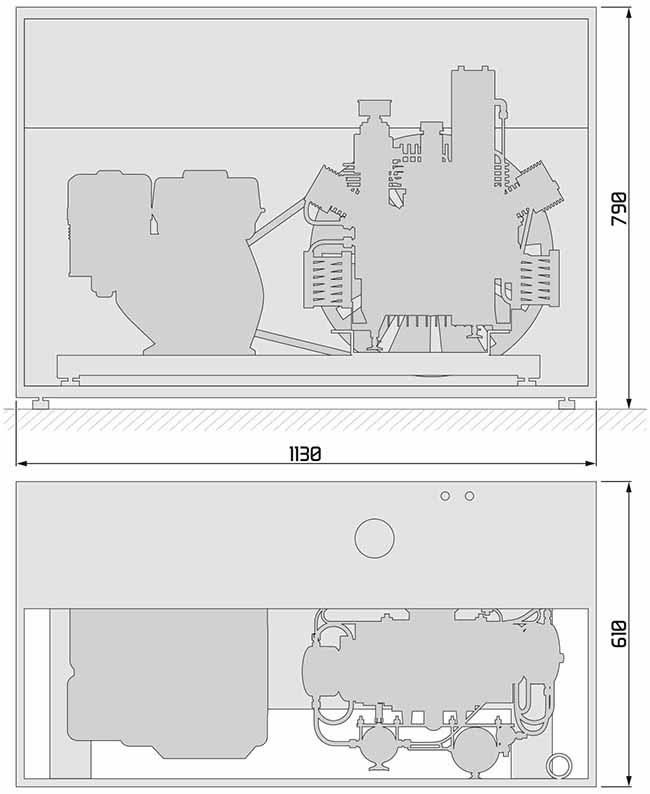 Plan compresseur Coltri SH TECH